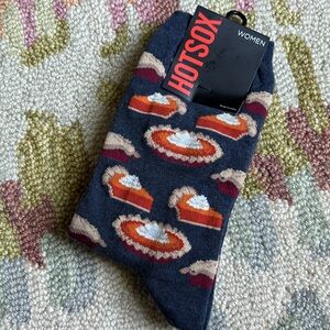 Hot Sox Women’s thanksgiving PIE socks size 9-11 NWT